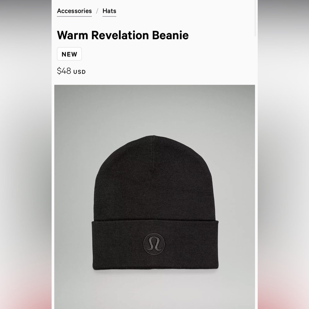 Lululemon winter hat | warm revelation beanie